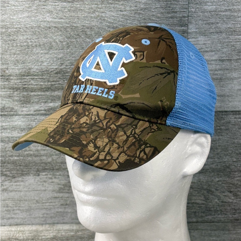 North Carolina Tar Heels Camo Blue Mesh Snapback Captivating Headgear Hat Cap